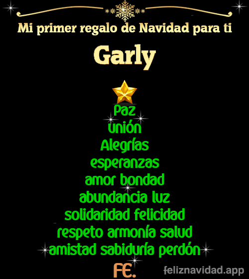 GIF Mi primer regalo de navidad para ti Garly