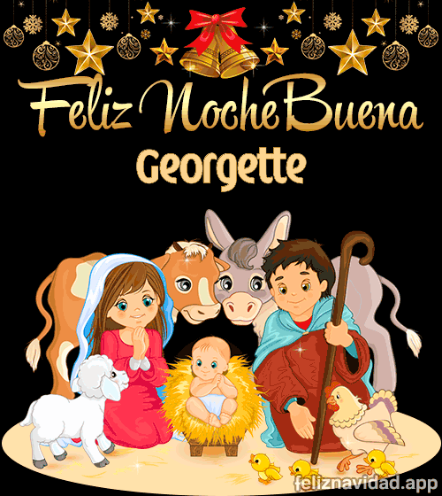 GIF Feliz Nochebuena Georgette