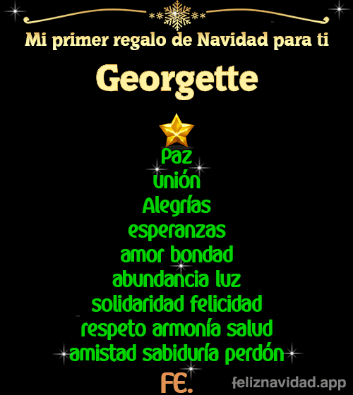 GIF Mi primer regalo de navidad para ti Georgette