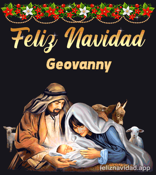GIF Feliz Navidad Geovanny