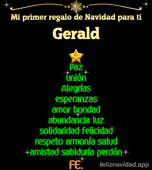 GIF Mi primer regalo de navidad para ti Gerald