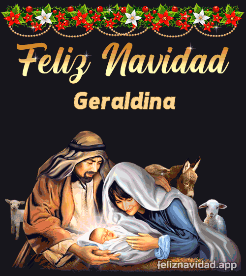 GIF Feliz Navidad Geraldina
