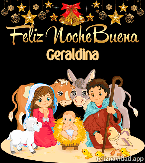 GIF Feliz Nochebuena Geraldina