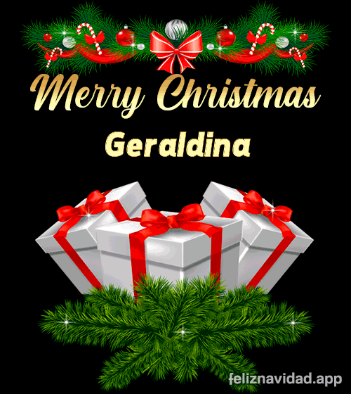 GIF Merry Christmas Geraldina