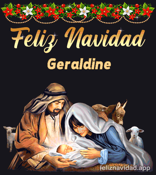 GIF Feliz Navidad Geraldine