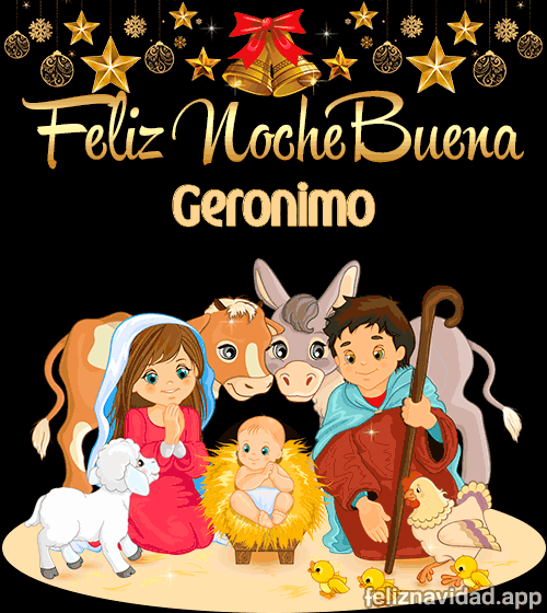GIF Feliz Nochebuena Geronimo