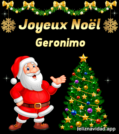 GIF Joyeux Noël Geronimo