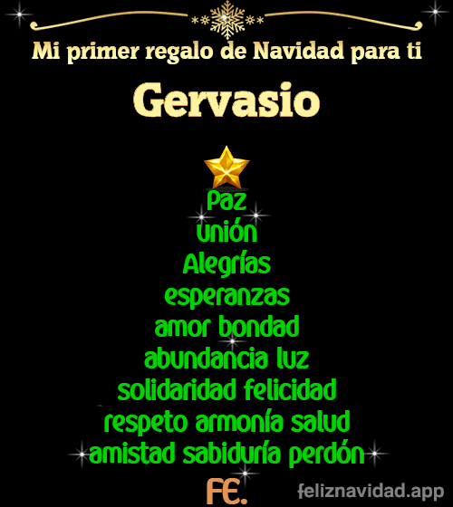 GIF Mi primer regalo de navidad para ti Gervasio
