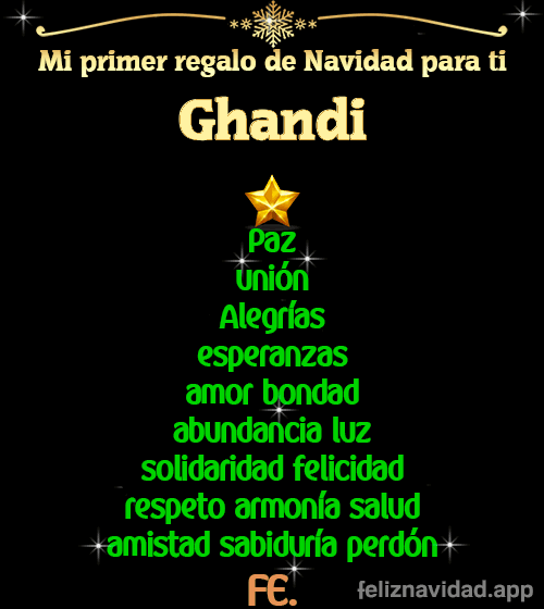 GIF Mi primer regalo de navidad para ti Ghandi