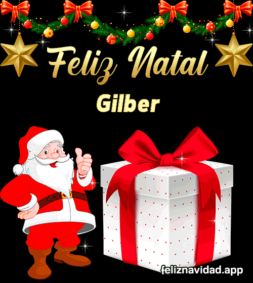 GIF Feliz Natal Gilber