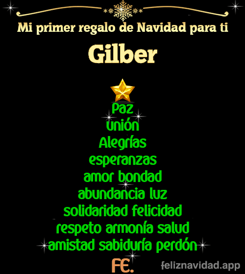 GIF Mi primer regalo de navidad para ti Gilber
