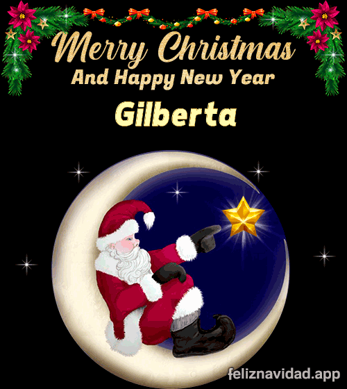 GIF Merry Christmas and Happy New Year Gilberta