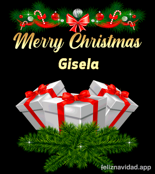 GIF Merry Christmas Gisela