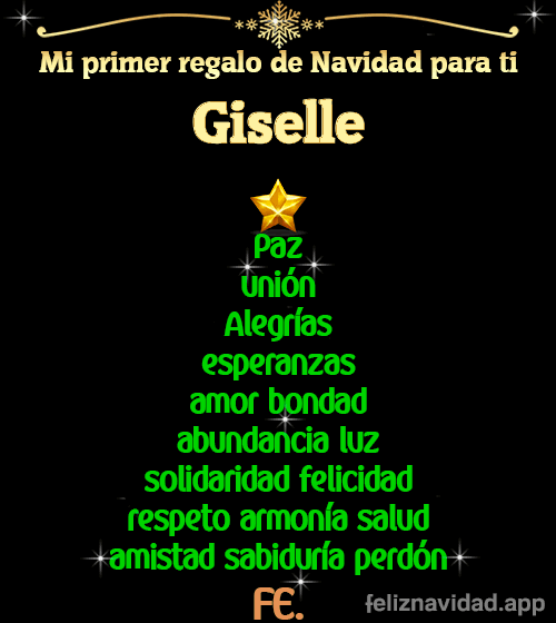 GIF Mi primer regalo de navidad para ti Giselle