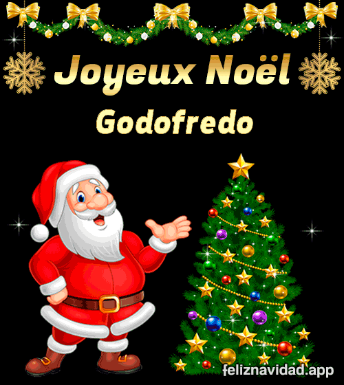 GIF Joyeux Noël Godofredo