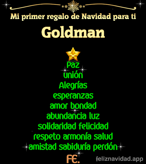 GIF Mi primer regalo de navidad para ti Goldman