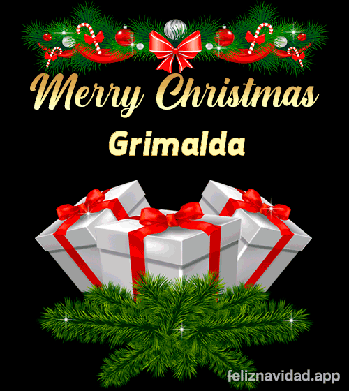 GIF Merry Christmas Grimalda