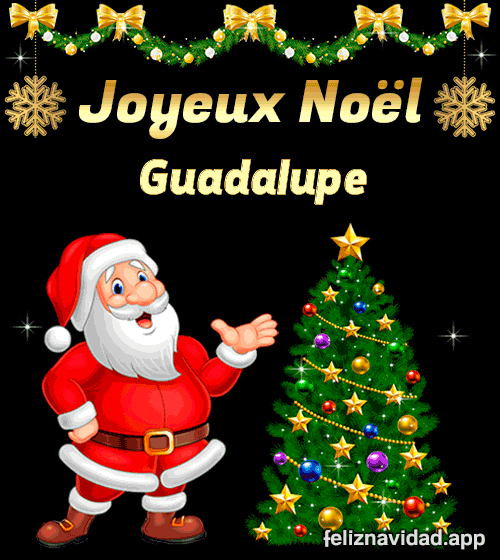GIF Joyeux Noël Guadalupe