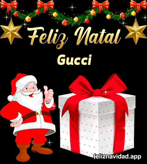 GIF Feliz Natal Gucci