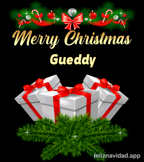 GIF Merry Christmas Gueddy