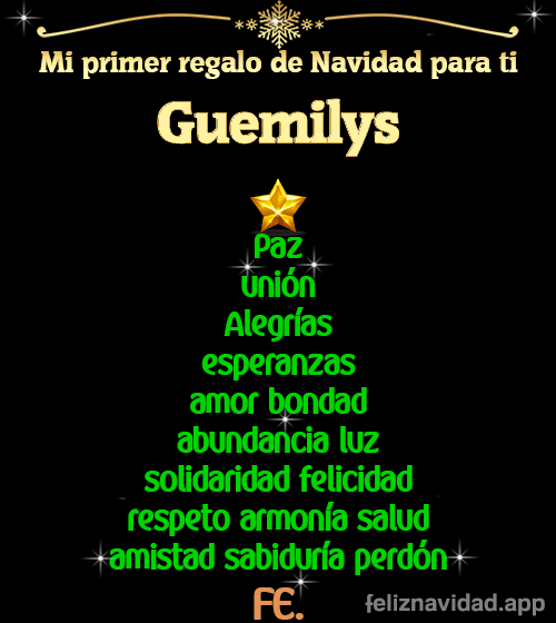 GIF Mi primer regalo de navidad para ti Guemilys