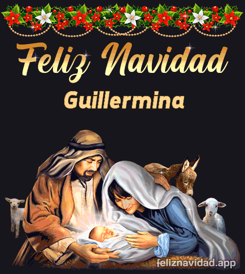 GIF Feliz Navidad Guillermina