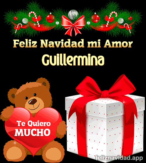 GIF Feliz Navidad mi Amor Guillermina