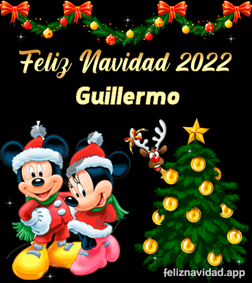 GIF Feliz Navidad 2022 Guillermo