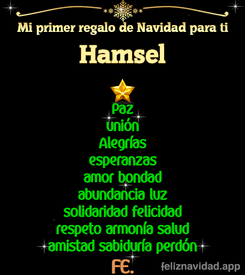 GIF Mi primer regalo de navidad para ti Hamsel