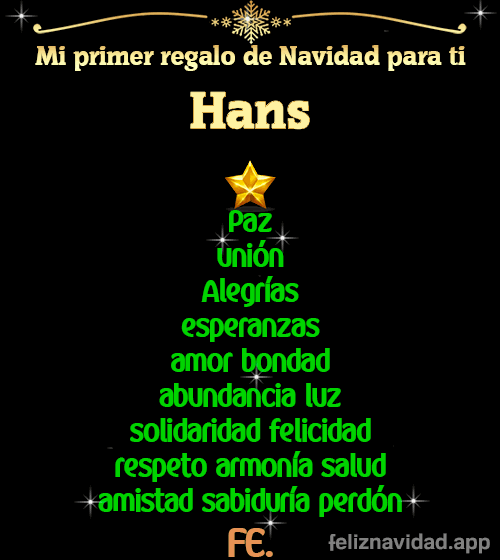 GIF Mi primer regalo de navidad para ti Hans