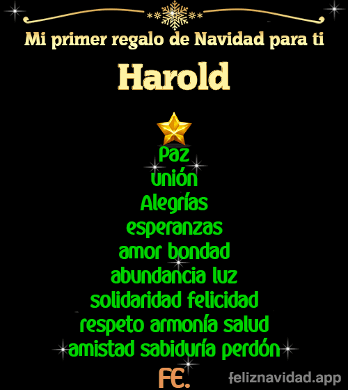 GIF Mi primer regalo de navidad para ti Harold