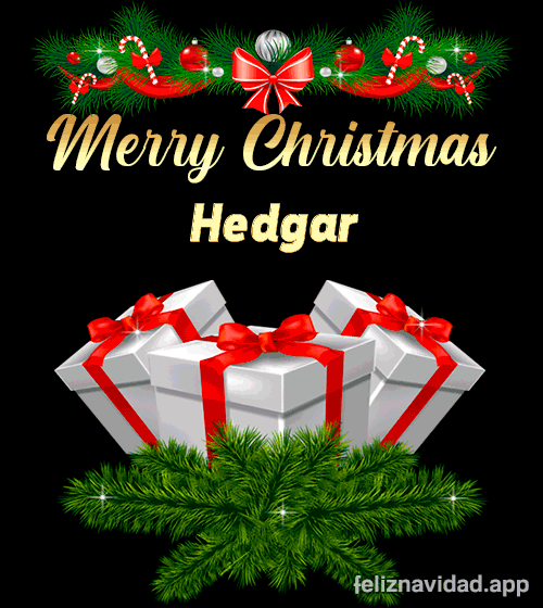GIF Merry Christmas Hedgar