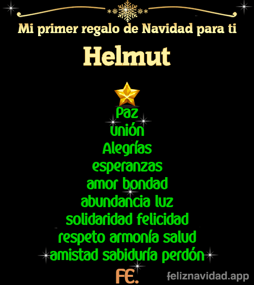 GIF Mi primer regalo de navidad para ti Helmut