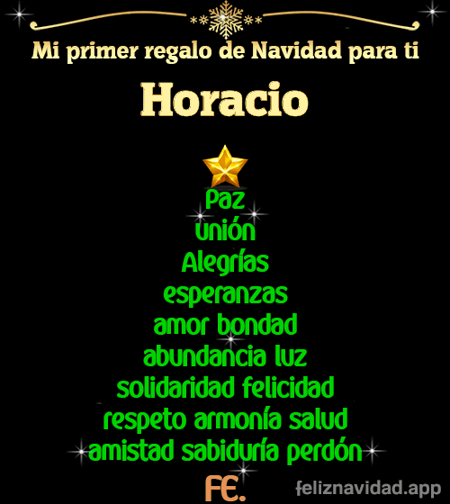 GIF Mi primer regalo de navidad para ti Horacio
