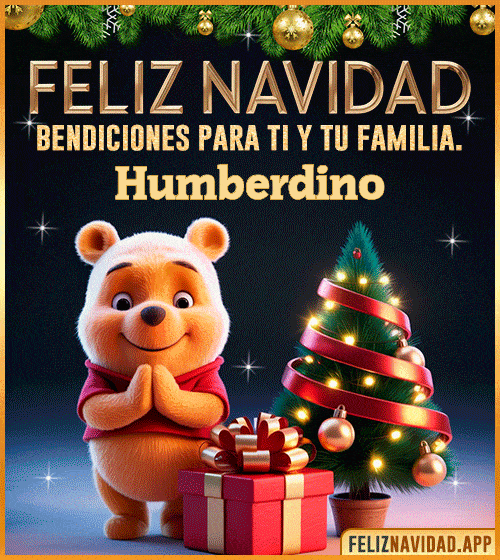GIF Feliz Navidad, bendiciones para ti y tu familia Humberdino
