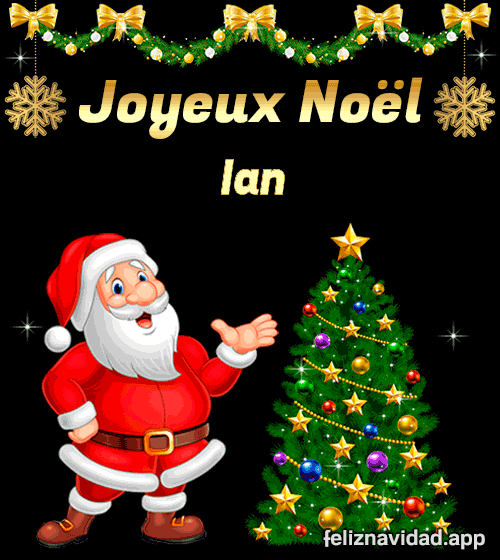 GIF Joyeux Noël Ian