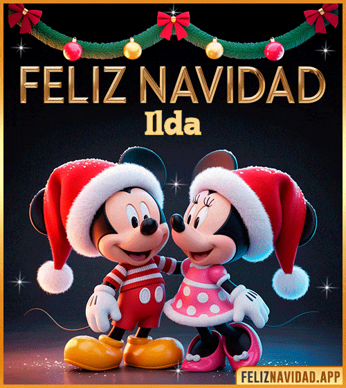 GIF GIF de Feliz Navidad con Mickey y Minnie Mouse Ilda
