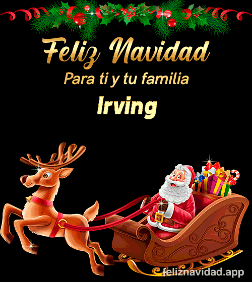 GIF Feliz Navidad para ti y tu familia Irving