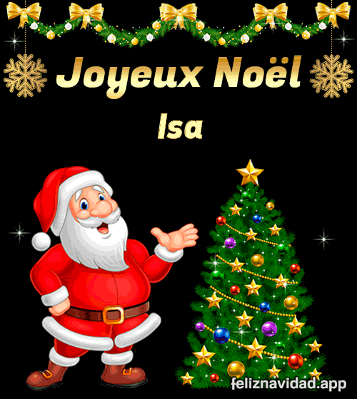GIF Joyeux Noël Isa