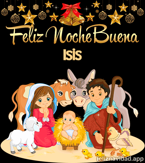 GIF Feliz Nochebuena Isis
