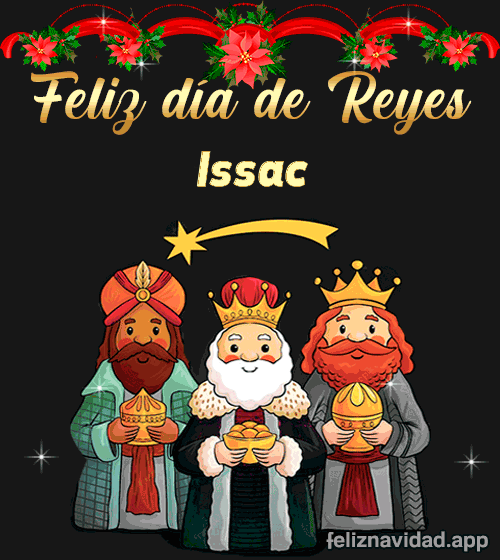 GIF Feliz día de Reyes Issac