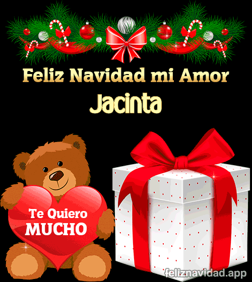 GIF Feliz Navidad mi Amor Jacinta
