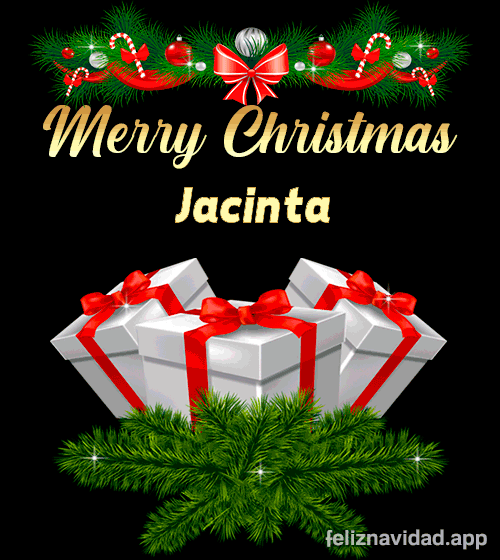 GIF Merry Christmas Jacinta