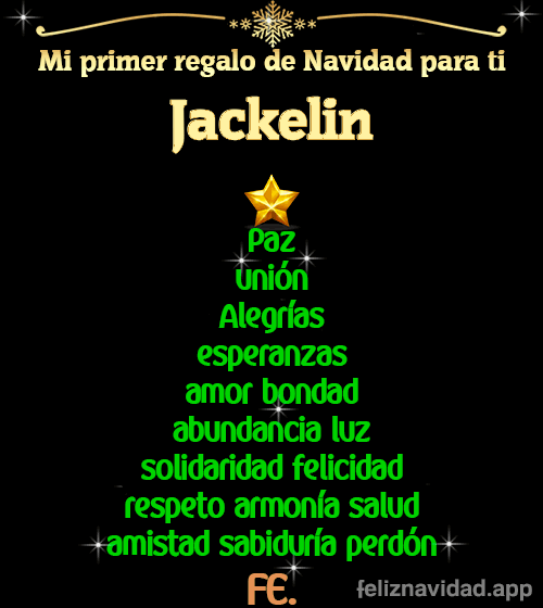 GIF Mi primer regalo de navidad para ti Jackelin