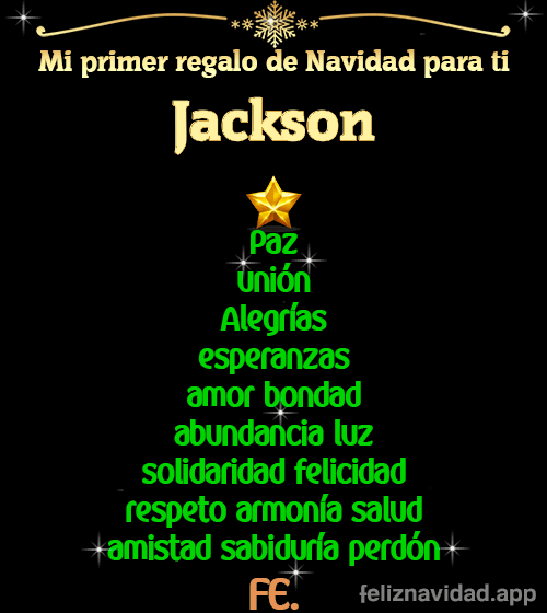 GIF Mi primer regalo de navidad para ti Jackson