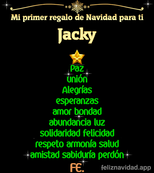 GIF Mi primer regalo de navidad para ti Jacky