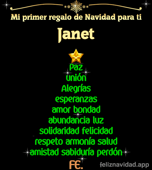GIF Mi primer regalo de navidad para ti Janet