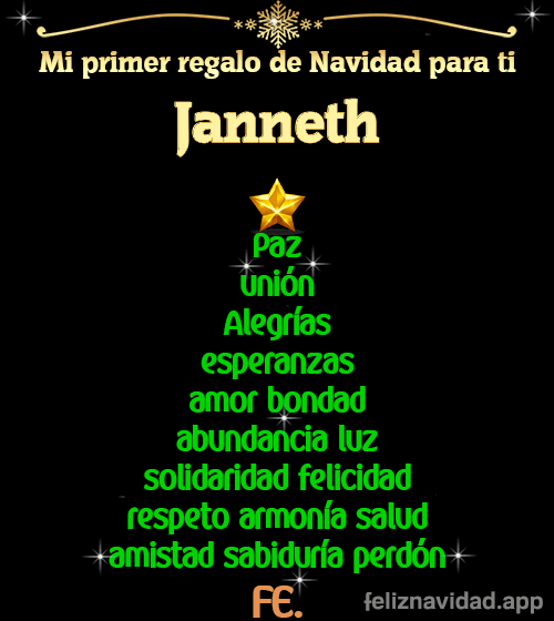 GIF Mi primer regalo de navidad para ti Janneth