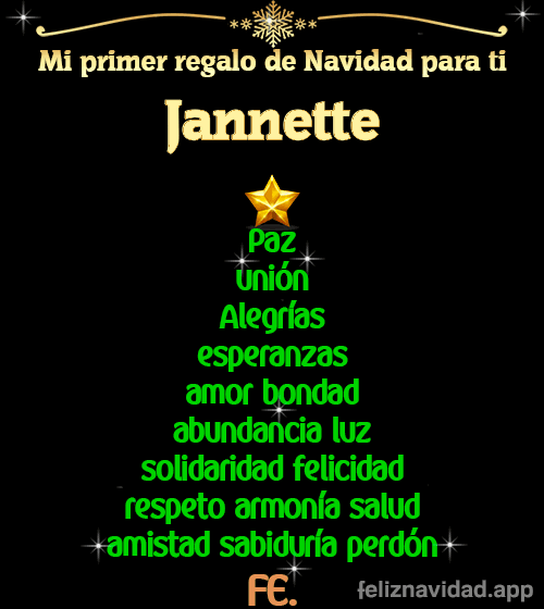 GIF Mi primer regalo de navidad para ti Jannette