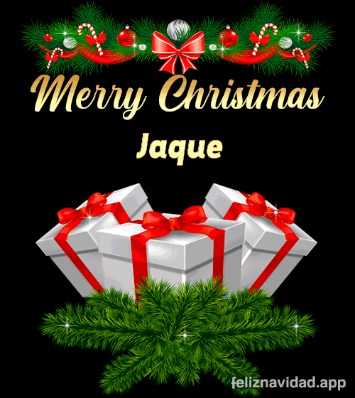 GIF Merry Christmas Jaque
